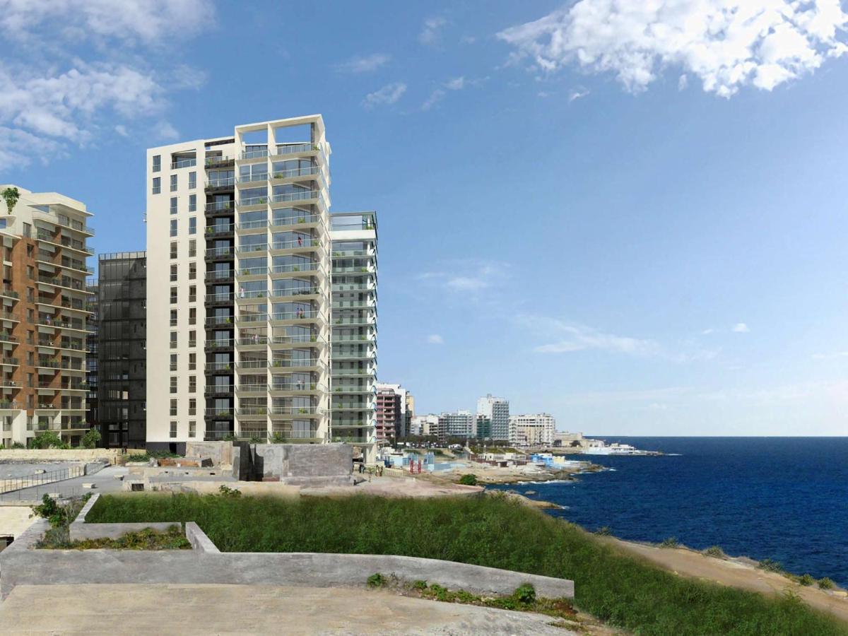 Seafront Lux Apart Inc Pool, Upmarket Area Слима Экстерьер фото